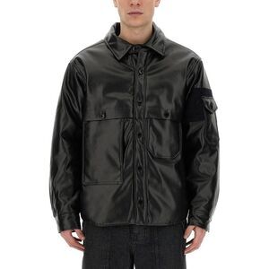 AIE Faux Leather Utility Jacket Men BLACK Outerwear